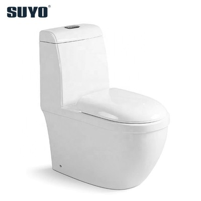 High quality Modern Bathroom Soft Close Toilet Ceramic One Piece Toilet Bowl With P-trap