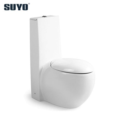 Hot selling egg shape floor instal gravity flushing one piece toilet bowl ceramic water closet