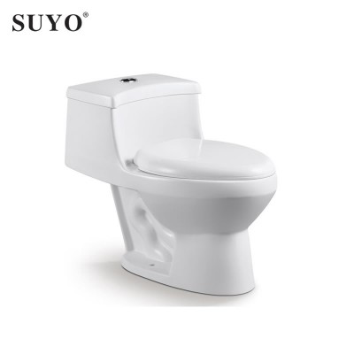 Good price S-trap 300mm roughing in siphonic ceramic  sanitary ware bathroom one piece toilet commode