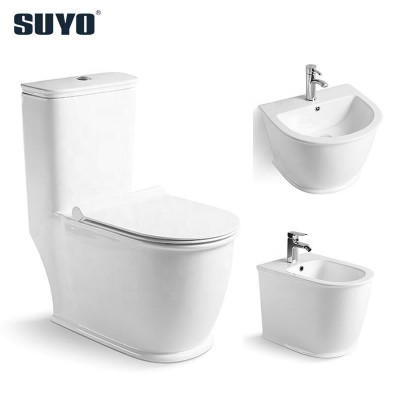 Restroom sanitary ware ceramic one piece floor mounted washdown s trap toilet price bathroom water closet